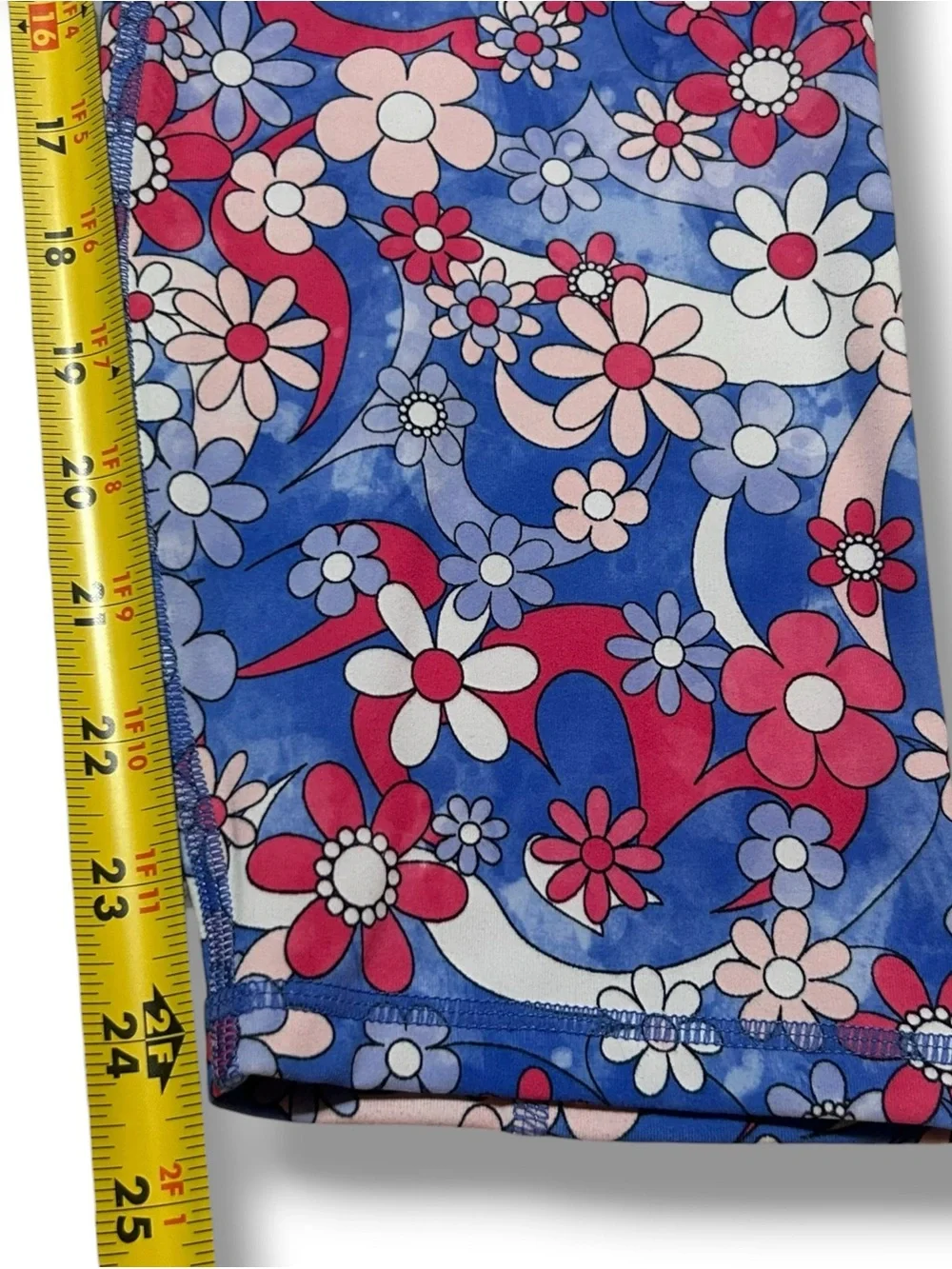 Fabletics Ultra High Waisted Pure Luxe Floral Print 7/8th Length Leggings SZ LG